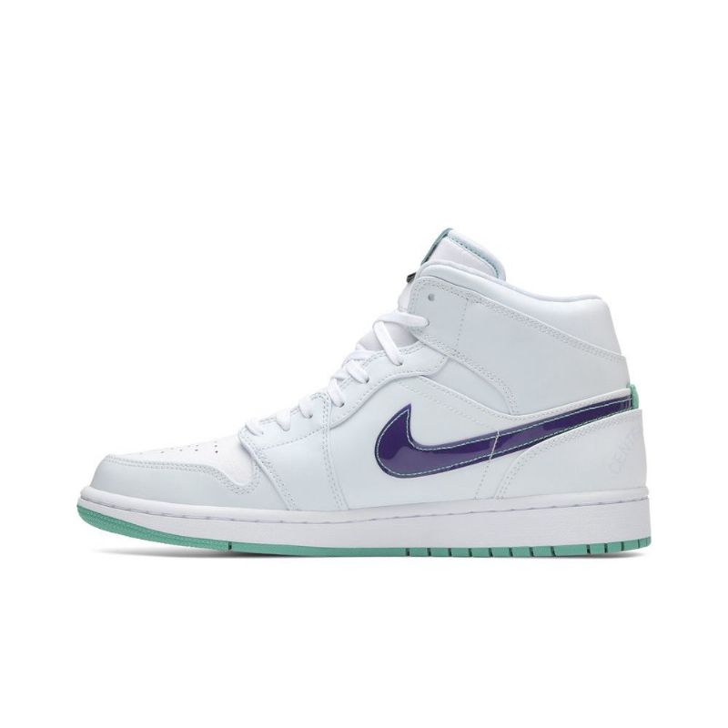 Air Jordan 1 Luka Doncic Mid Se Fehér Kék Zöld Férfi Cipő