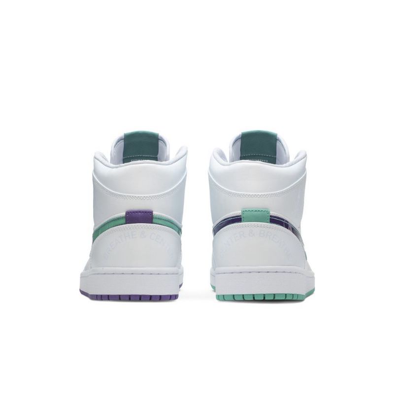 Air Jordan 1 Luka Doncic Mid Se Fehér Kék Zöld Férfi Cipő