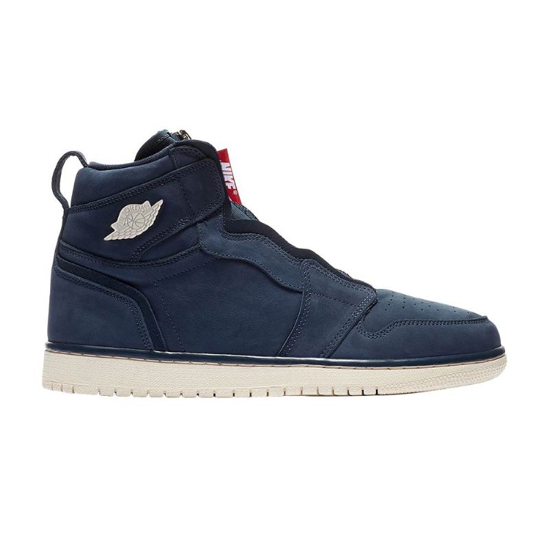 Air Jordan 1 Magas Cipzáras Sötétkék Női Cipő