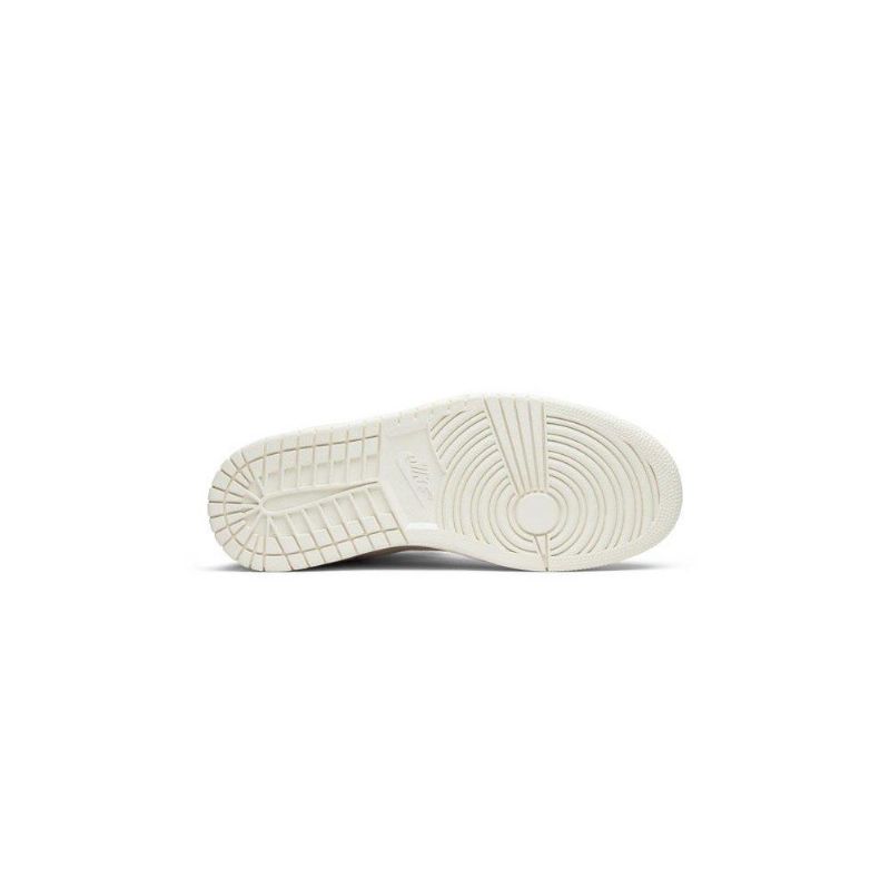 Air Jordan 1 Magas Cipzáros Bézs Piros Fehér Női Cipő