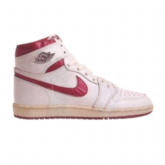 Air Jordan 1 Magas Fehér Bordeaux Férfi Cipő