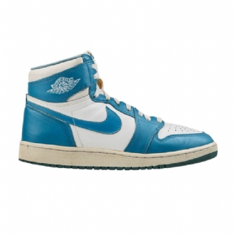 Air Jordan 1 Magas Fehér Kék Férfi Cipő