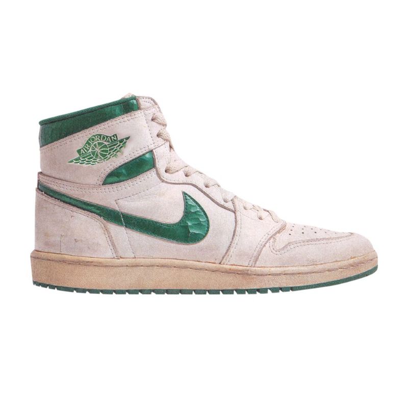 Air Jordan 1 Magas Fehér Zöld Férfi Cipő