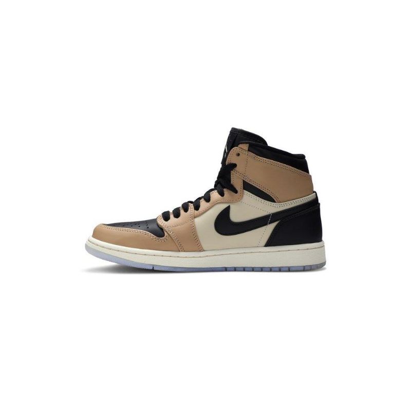 Air Jordan 1 Magas Fekete Barna Khaki Női Cipő