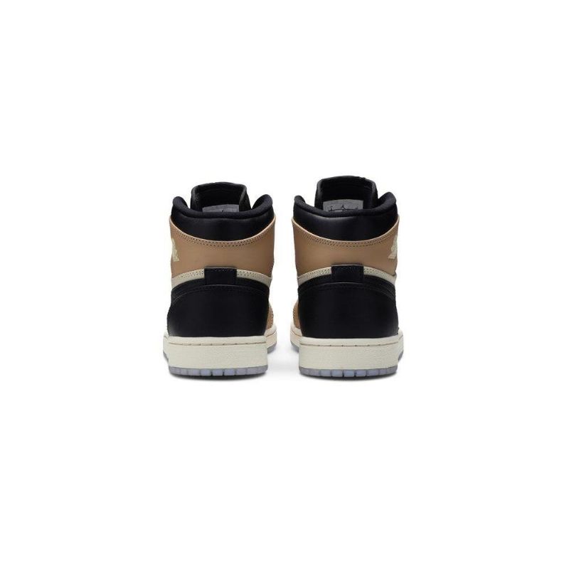 Air Jordan 1 Magas Fekete Barna Khaki Női Cipő