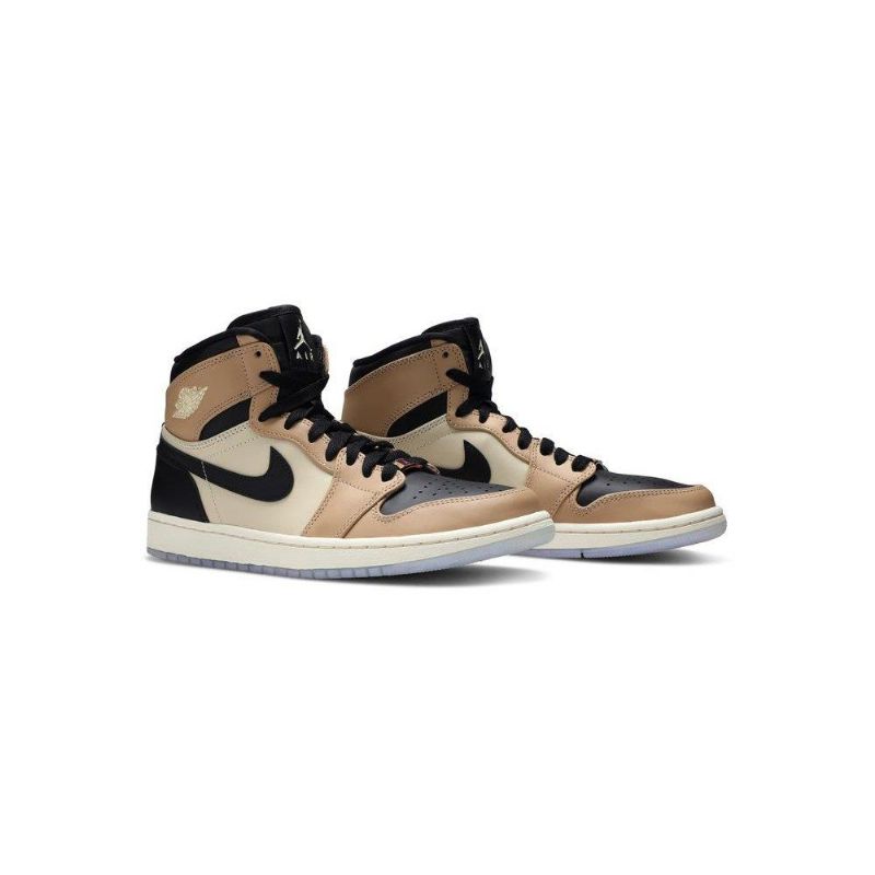 Air Jordan 1 Magas Fekete Barna Khaki Női Cipő
