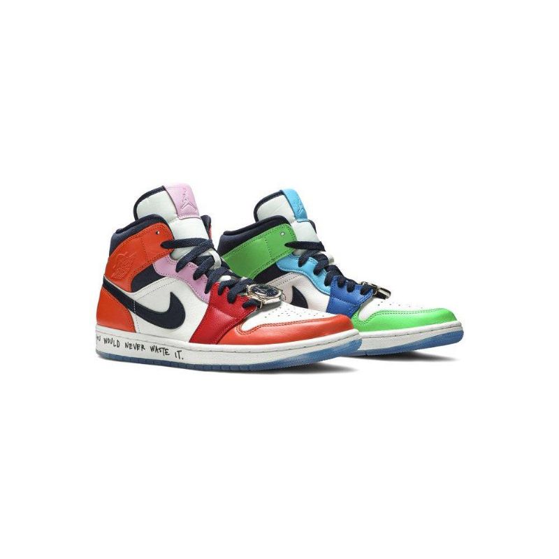 Air Jordan 1 Melody Ehsani Mid Fehér Többszínű Női Cipő