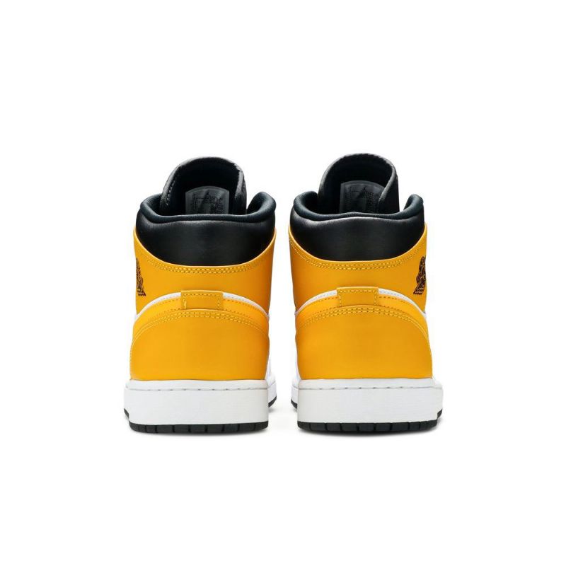 Air Jordan 1 Mid Fehér Gold Fekete Férfi Cipő