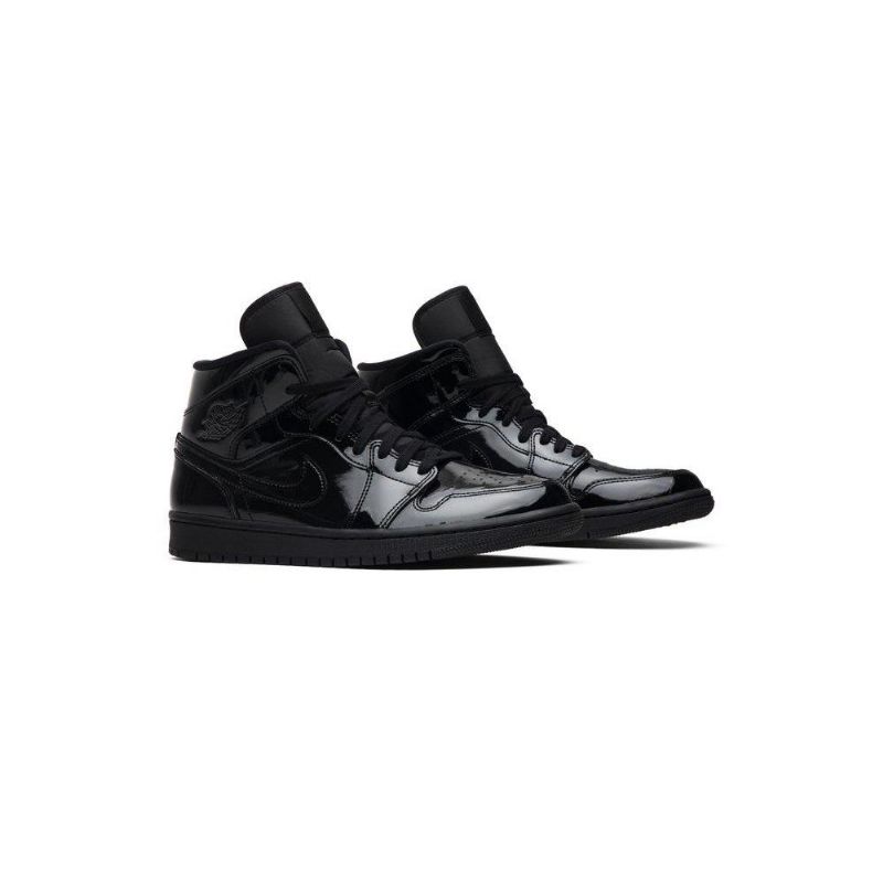 Air Jordan 1 Mid Patent Se Fekete Női Cipő