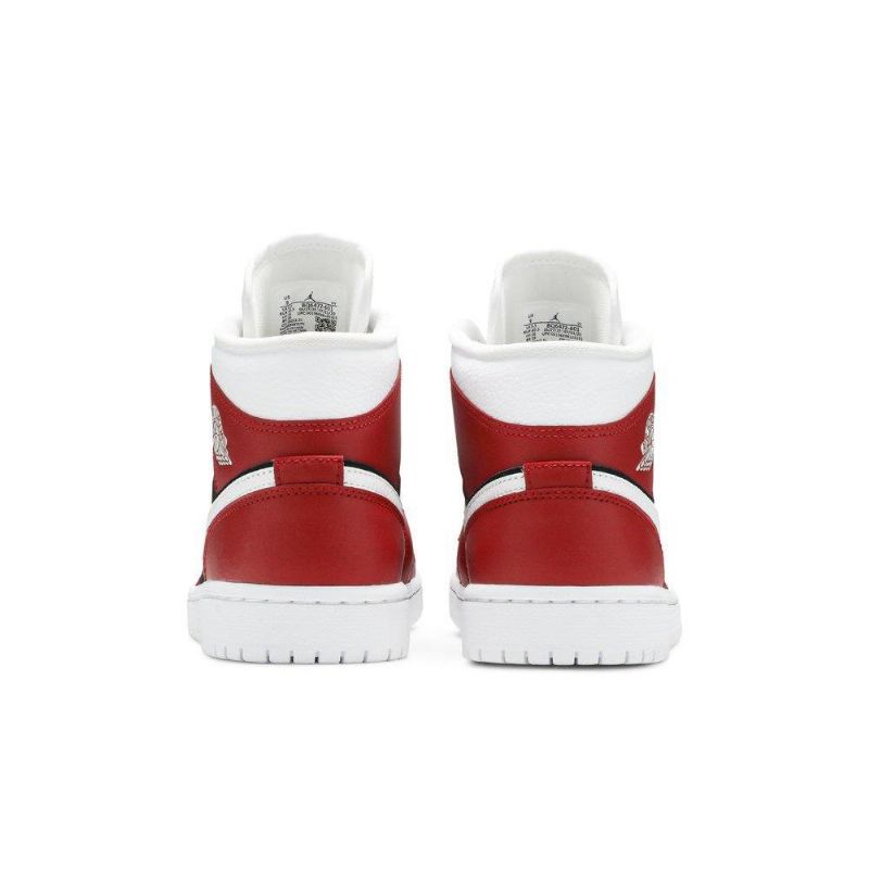 Air Jordan 1 Mid Piros Fehér Fekete Női Cipő