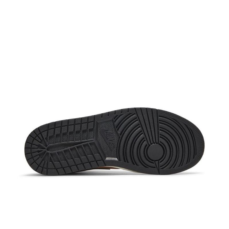 Air Jordan 1 Mid Se Barna Fekete Férfi Cipő