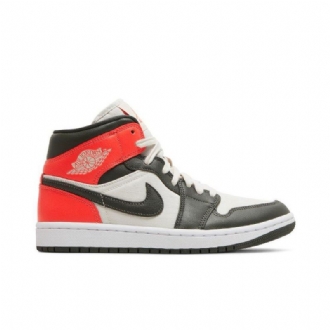 Air Jordan 1 Mid Se Barna Piros Fehér Női Cipők