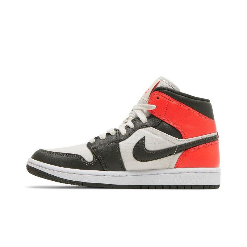 Air Jordan 1 Mid Se Barna Piros Fehér Női Cipők