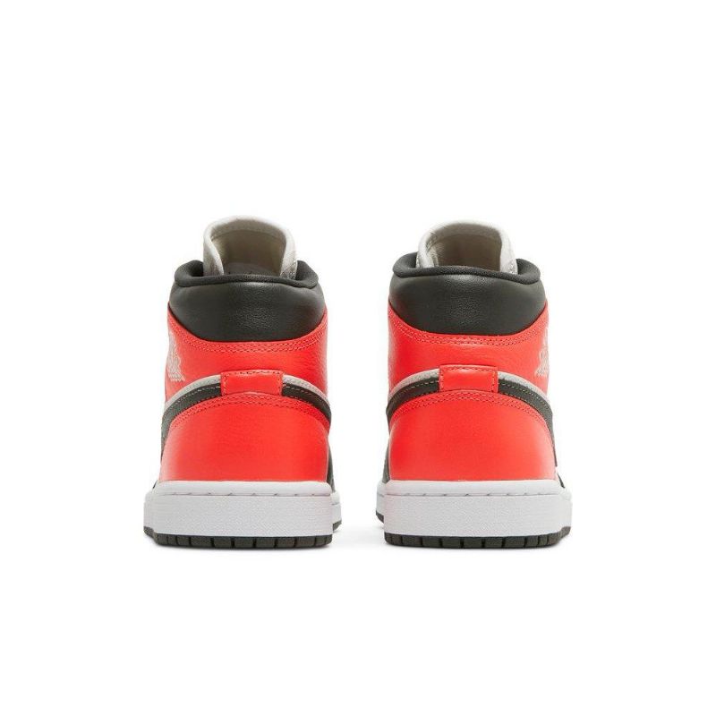 Air Jordan 1 Mid Se Barna Piros Fehér Női Cipők