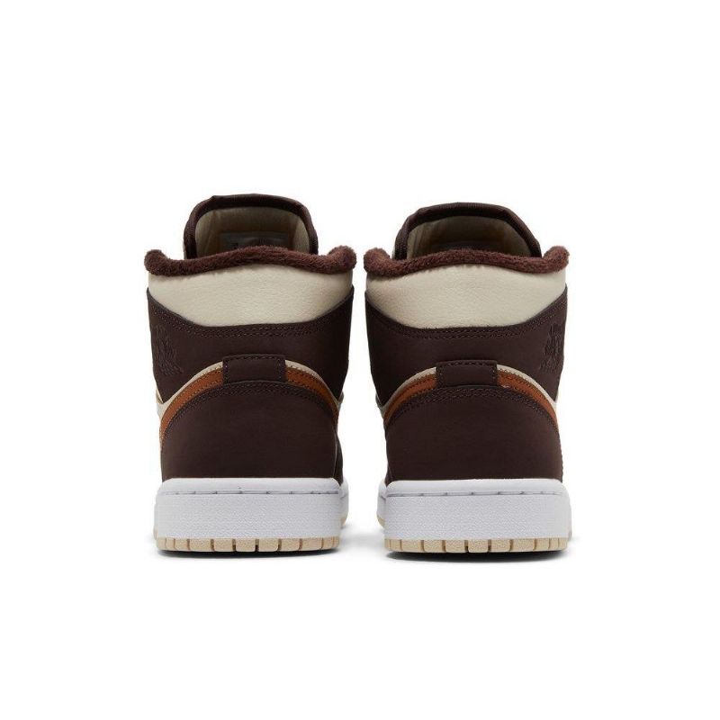Air Jordan 1 Mid Se Bézs Barna Női Cipő