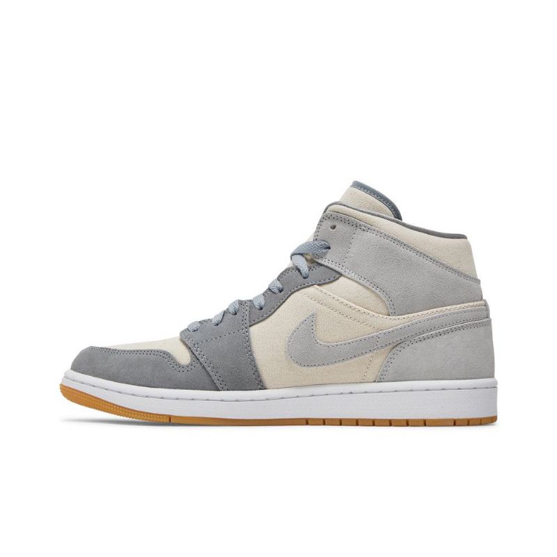 Air Jordan 1 Mid Se Bézs Szürke Férfi Cipő