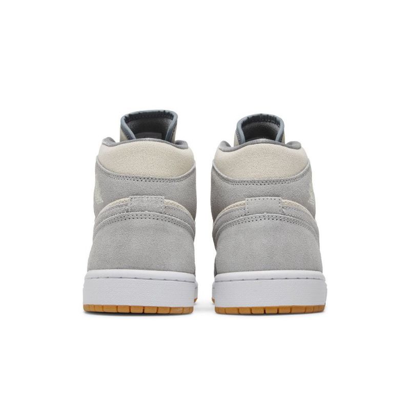 Air Jordan 1 Mid Se Bézs Szürke Férfi Cipő