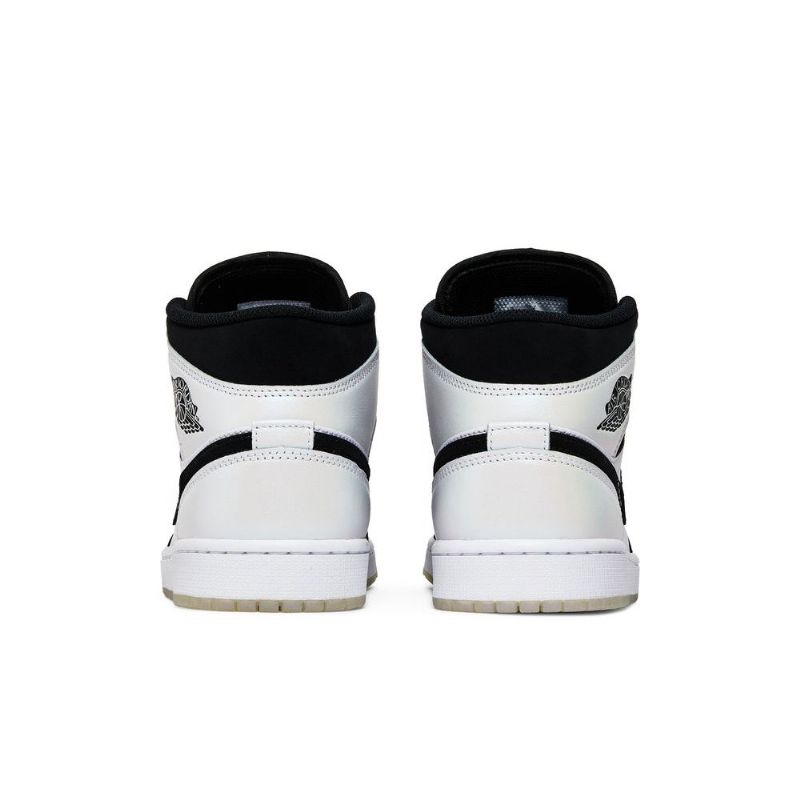 Air Jordan 1 Mid Se Fehér Fekete Férfi Cipő