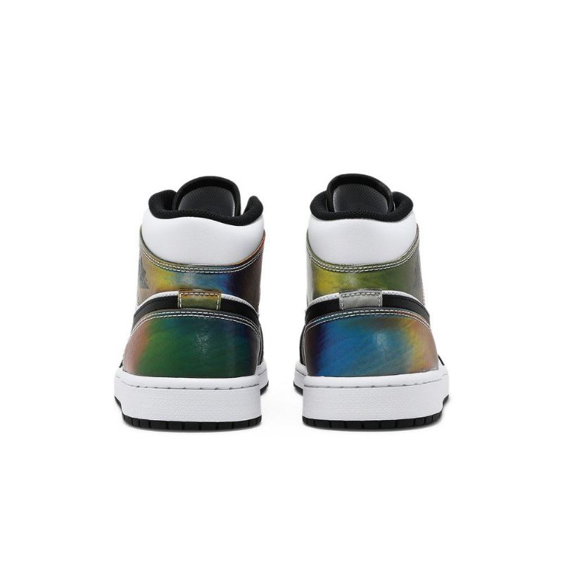 Air Jordan 1 Mid Se Fehér Fekete Férfi Cipő