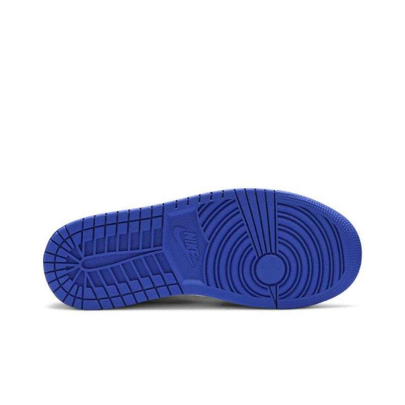 Air Jordan 1 Mid Se Fehér Fekete Szürke Kék Férfi Cipő