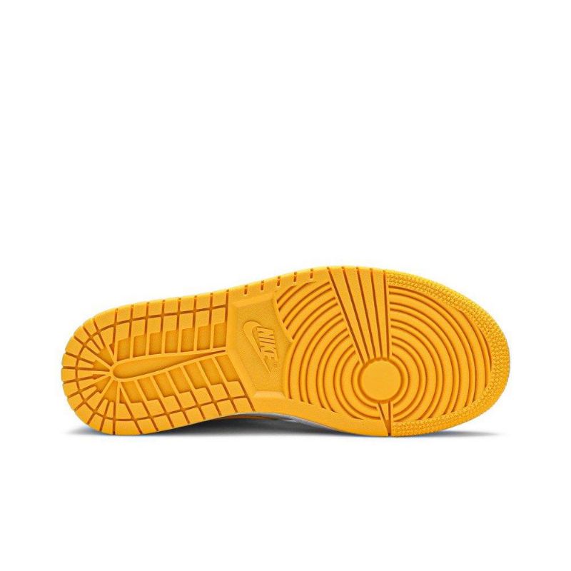 Air Jordan 1 Mid Se Fehér Narancssárga Fekete Női Cipő