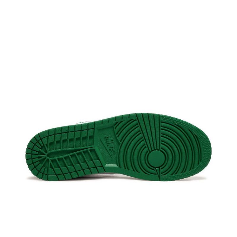 Air Jordan 1 Mid Se Fehér Szürke Zöld Férfi Cipő