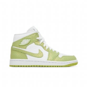 Air Jordan 1 Mid Se Fehér Zöld Női Cipő