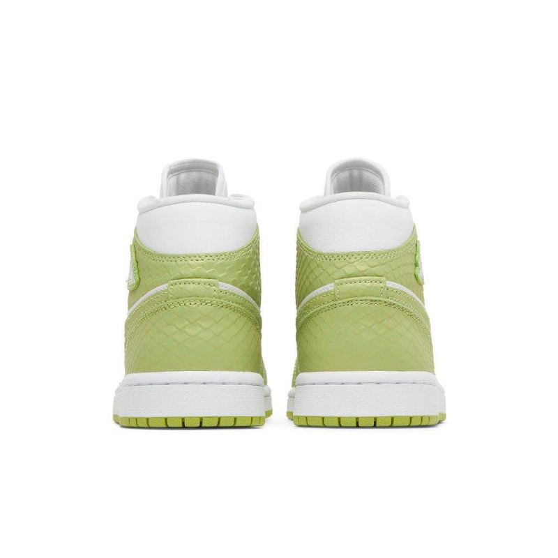 Air Jordan 1 Mid Se Fehér Zöld Női Cipő