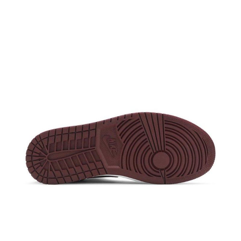 Air Jordan 1 Mid Se Fekete Bordeaux Fehér Női Cipő