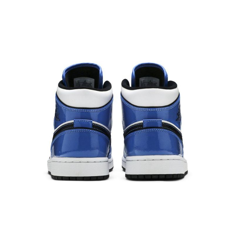 Air Jordan 1 Mid Se Kék Fehér Fekete Férfi Cipő