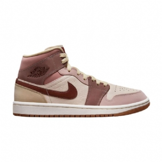 Air Jordan 1 Mid Se Narancssárga Rózsaszín Lila Női Cipő