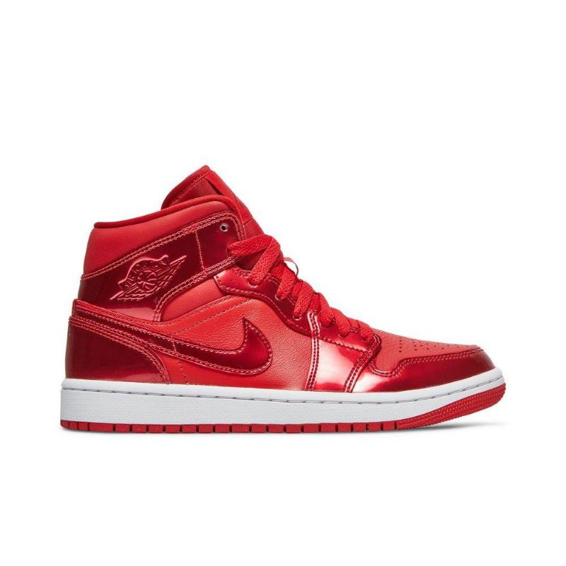 Air Jordan 1 Mid Se Piros Fehér Női Cipő