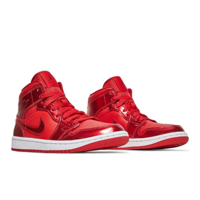 Air Jordan 1 Mid Se Piros Fehér Női Cipő