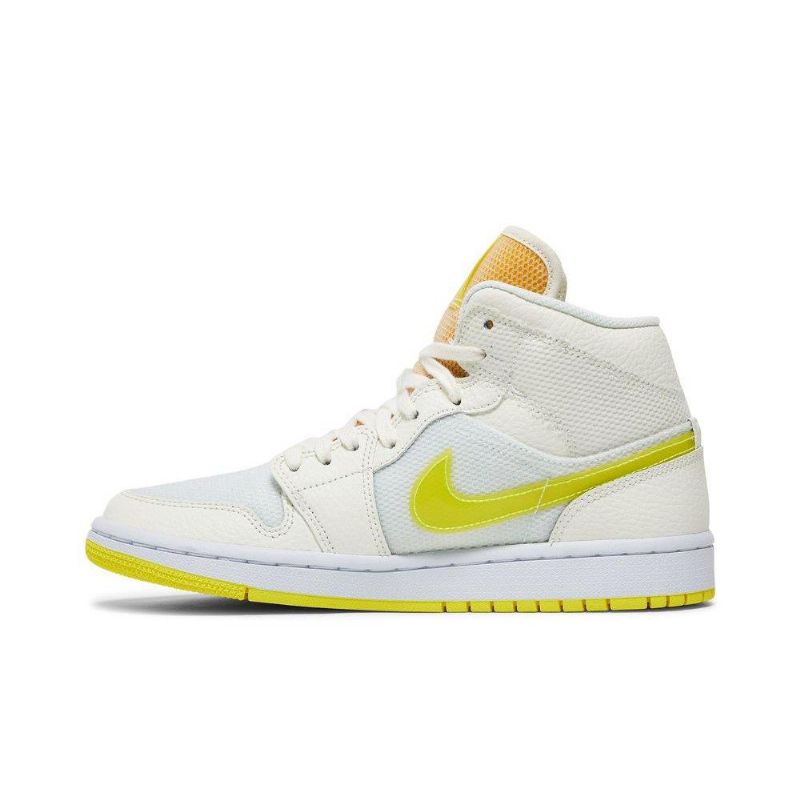 Air Jordan 1 Mid Se Sárga Fehér Női Cipő