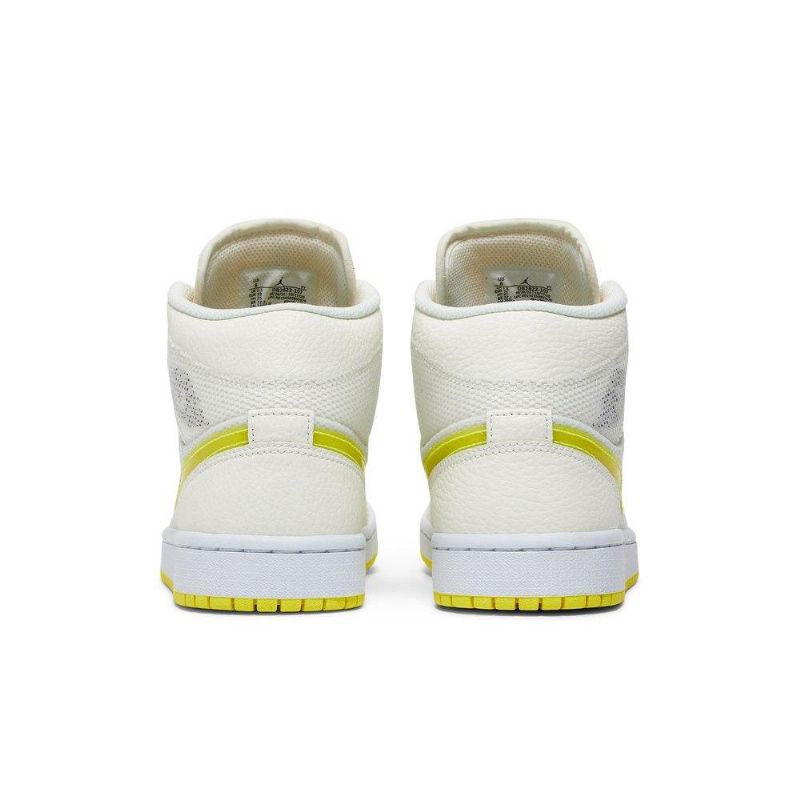 Air Jordan 1 Mid Se Sárga Fehér Női Cipő