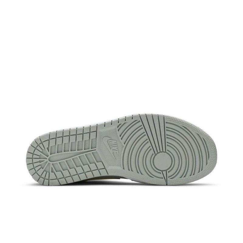 Air Jordan 1 Mid Se Szürke Sárga Férfi Cipő