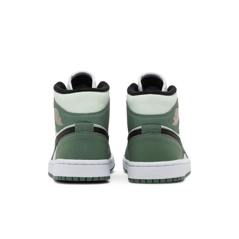 Air Jordan 1 Mid Se Zöld Fekete Rózsaszín Női Cipő