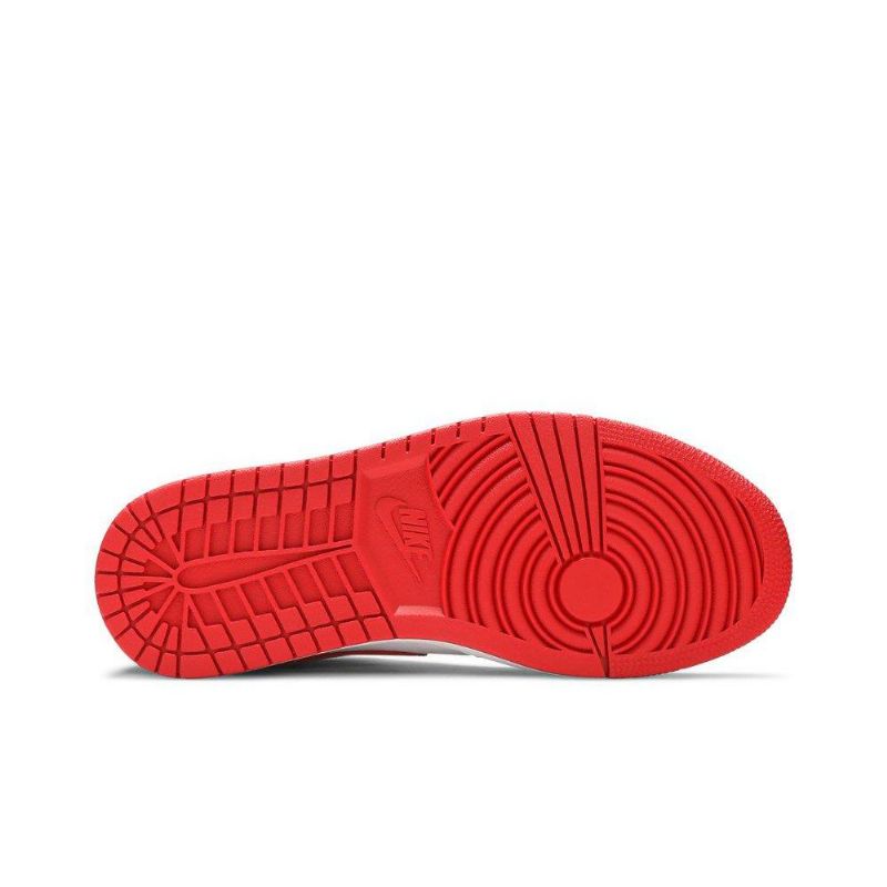 Air Jordan 1 Mid Sötétkék Piros Fehér Női Cipő