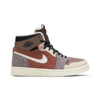 Air Jordan 1 Nagy Zoom Barna Fekete Bézs Női Cipő