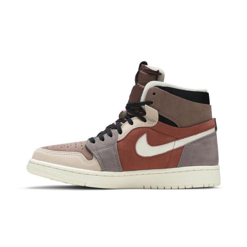 Air Jordan 1 Nagy Zoom Barna Fekete Bézs Női Cipő