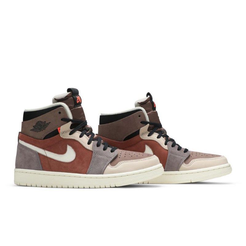 Air Jordan 1 Nagy Zoom Barna Fekete Bézs Női Cipő