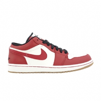 Air Jordan 1 Phat Alacsony Fehér Piros Fekete Barna Férfi Cipő