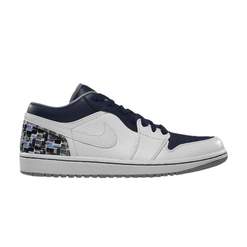 Air Jordan 1 Phat Alacsony Fehér Szürke Sötétkék Férfi Cipő