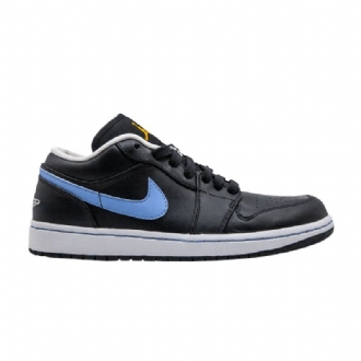 Air Jordan 1 Phat Low Fekete Kék Arany Fehér Férfi Cipő
