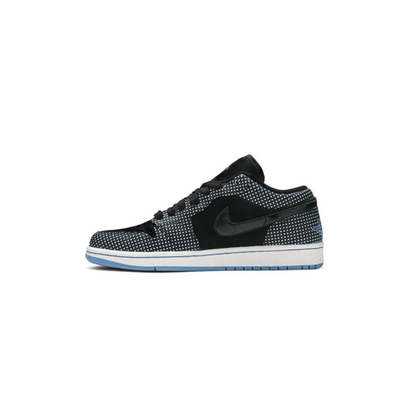 Air Jordan 1 Phat Low Fekete Kék Fehér Férfi Cipő