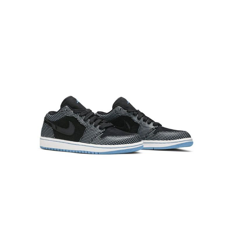 Air Jordan 1 Phat Low Fekete Kék Fehér Férfi Cipő