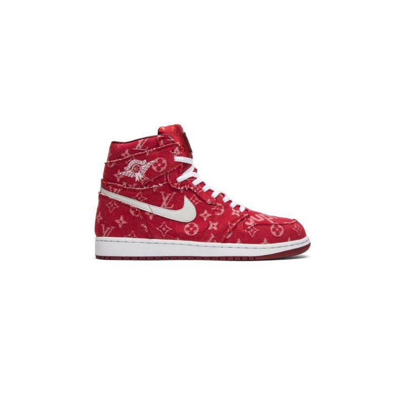 Air Jordan 1 Piros Szalag Recon Retro Magas Fehér Férfi Cipő