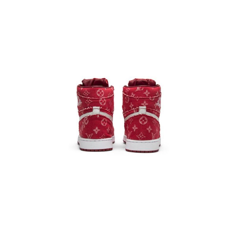 Air Jordan 1 Piros Szalag Recon Retro Magas Fehér Férfi Cipő