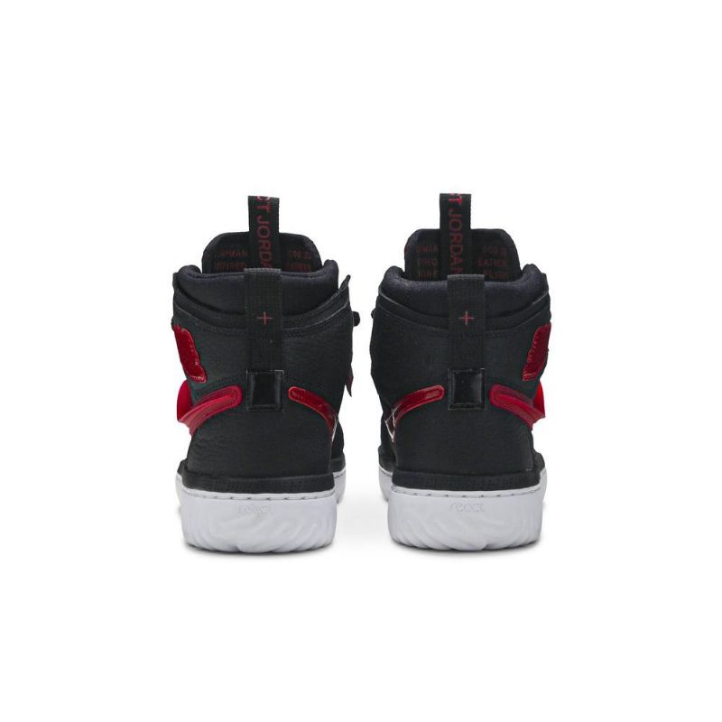 Air Jordan 1 React Fekete Piros Fehér Férfi Cipők