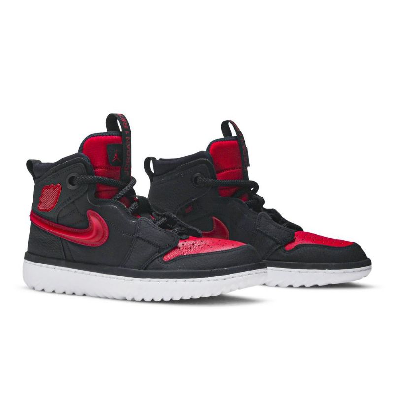Air Jordan 1 React Fekete Piros Fehér Férfi Cipők